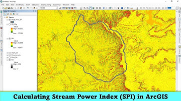 Calculating Stream Power Index (SPI) in ArcGIS | DEM