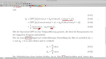 Trägerrückgewinnung bei modulierten Siognalen (BPSK) und die Costas-Loop