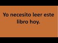 'Need - Necesitar' Using and Examples in Spanish. Modal Verbs in Spanish