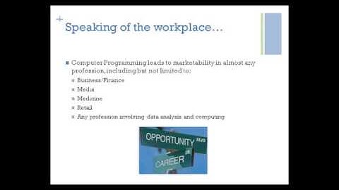 Computer Programming Course Video Presentation