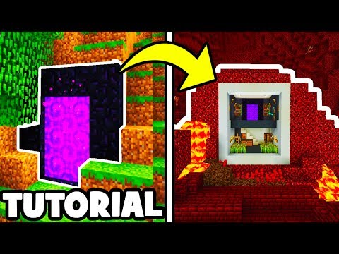 Minecraft Tutorial: How To Make A Hidden Nether Base 