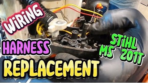 Replacing a Wiring Harness on a Stihl MS 201T Tophandle Chainsaw #stihlms201t #chainsawrepairs