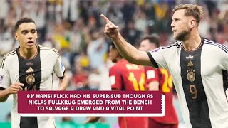 World Cup 2022: Fuellkrug's late equaliser snatched Germany a vital 1-1 draw with Spain