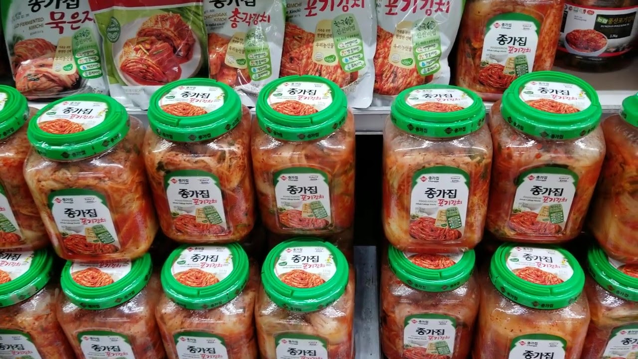 How to choose a delicious Korean Kimchi, 김치 농협 풍산김치,종가집 김치, 미국 시온마켓