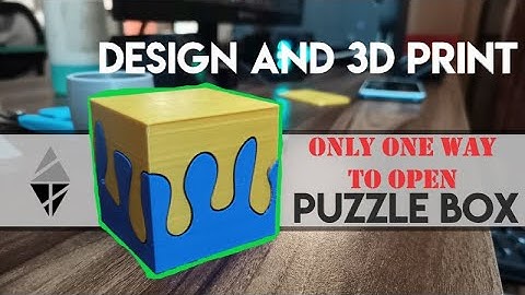 PUZZLE BOX || Designing and 3D Printing || ONLY ONE WAY TO OPEN