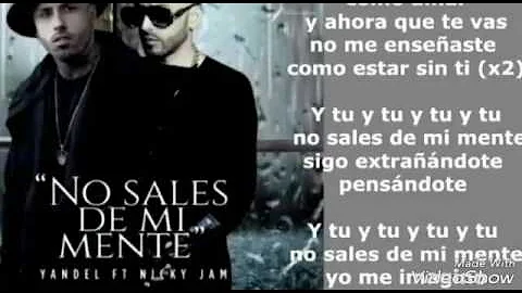 Yandel - No sales de mi mente ( cover audio)