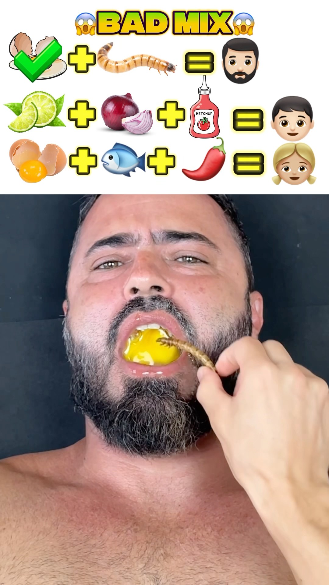 Quem vai conseguir comer a mistura ruim?!? #shorts #challenge