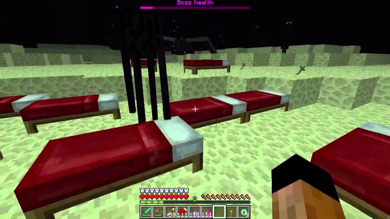 Minecraft The End bed experiment - YouTube