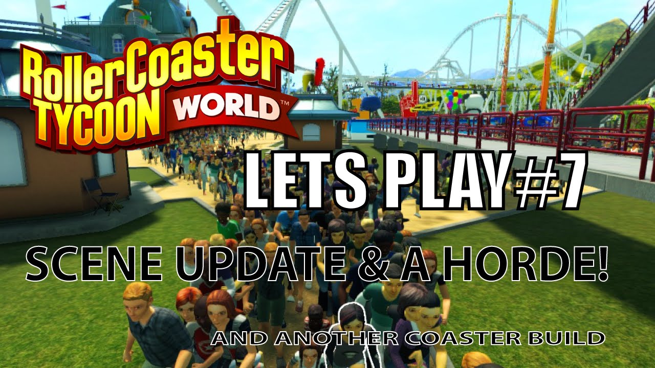 Roller Coaster Tycoon World Campaign - Lets Play! #7 - Adventure Ruins scenery Update!