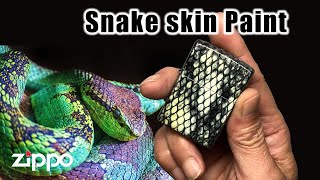 How to Paint Snakeskin Without Failure - Zippo Snake Pattern Paint