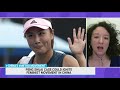 Leta hong fincher interview on peng shuai  the me.i hasan show msnbc