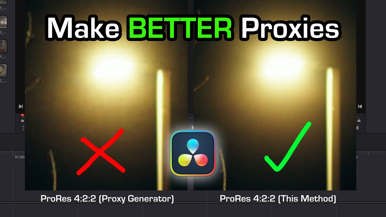Make BETTER Proxies using DaVinci Resolve! (No Proxy Generator)