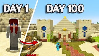 100 DAYS in the DESERT | Hardcore Minecraft