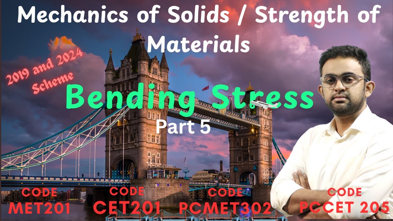 Bending Stress Part 5 | KTU Mechanics of Solids | Strength of Materials ...