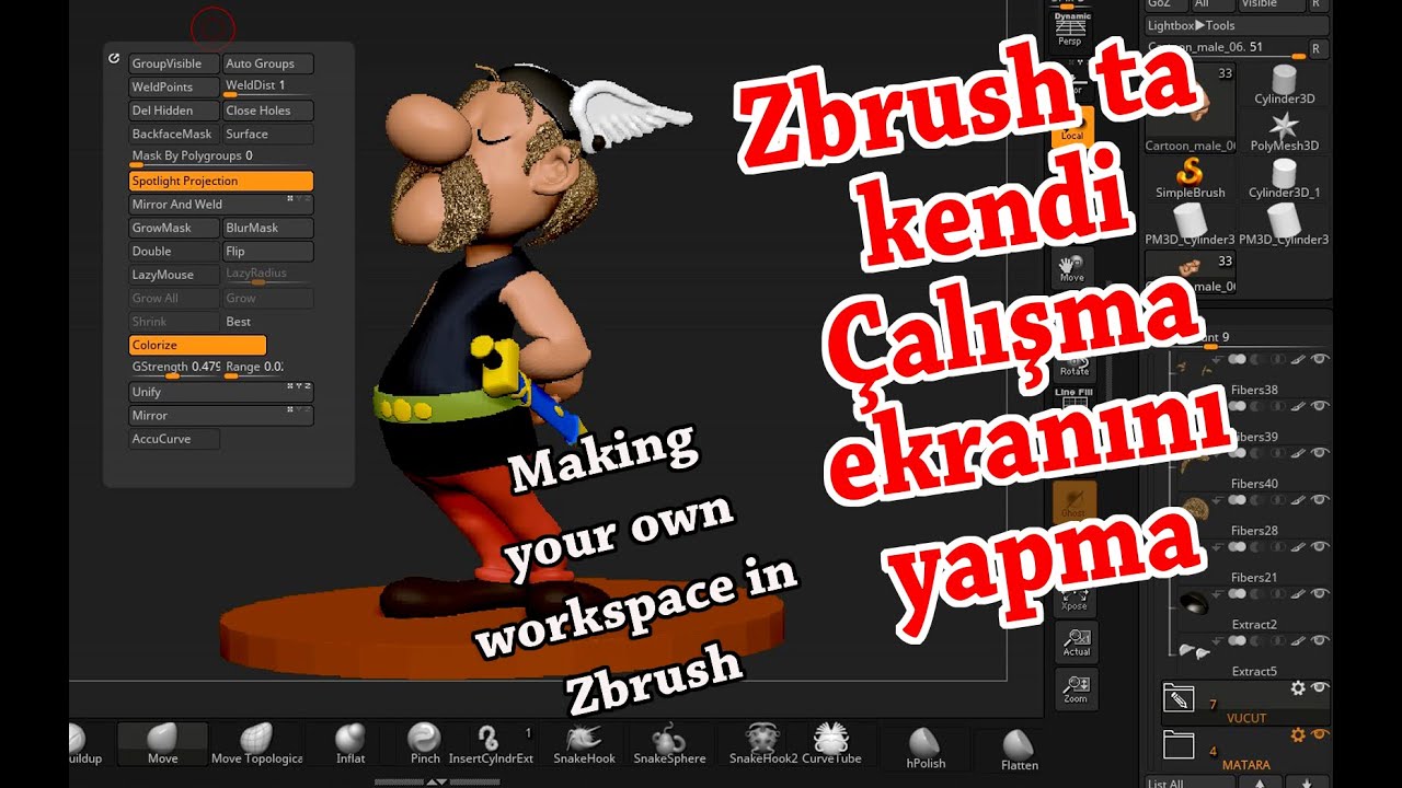 just shrank the workspace in zbrush
