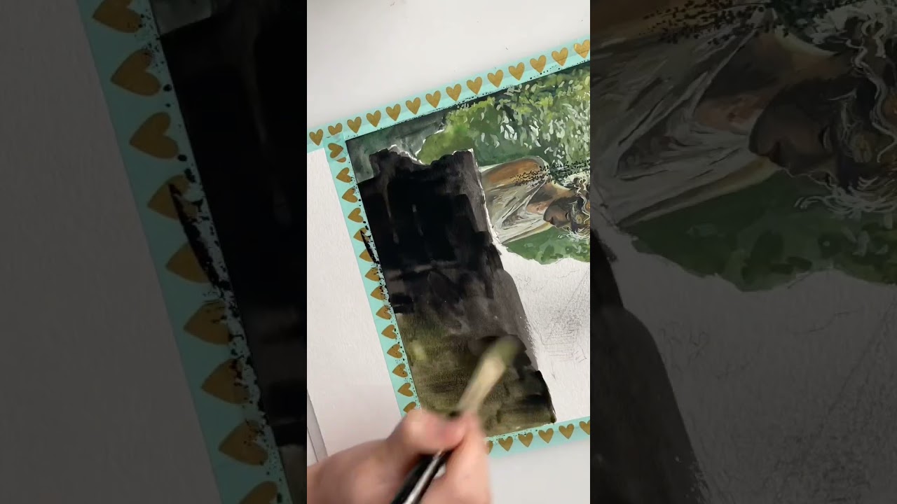 Painting Taylor Swift’s Cardigan music video 