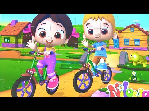Niloya Mete Ve Tospik Dev Puzzle Yapıyor Niloya Yapboz Büyük Parça Puzzle Niloya Bisiklet Gezisinde.