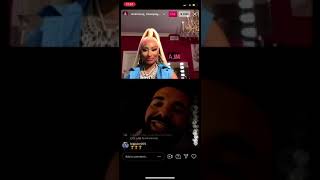 NICKI MINAJ & DRAKE FLIRTING ON IG LIVE MAY 14th 2021