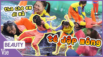 Chơi hơn thua thách đấu Lan Ngọc, Hà Thu té dập mông bị người chị kéo lê không thương tiếc 7 NỤ