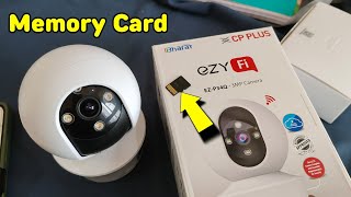 Cp Plus Wifi Camera Memory Card | Cp Plus Camera Me Memory Card Kaise Lagaye