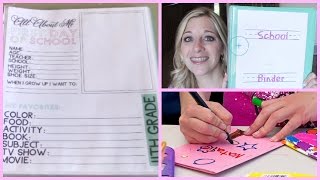 How to Create A School Binder~ Storing Memories