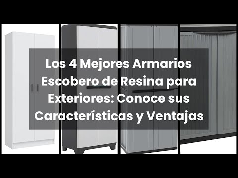 Armario escobero de resina para exterior 3700 WaveBase