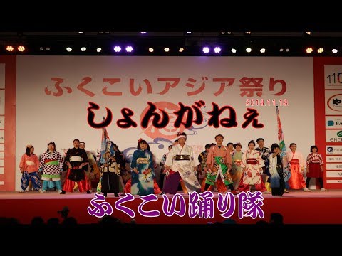ふくこいアジア祭り2018　ふくこい踊り隊　しょんがねぇ