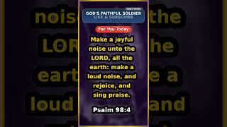 🙏 God's Word 🙏 Psalm 98:4 #Shorts