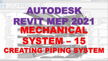 REVIT MEP 2021 - MECHANICAL PIPING SYSTEMS - 15 CREATING A PIPING SYSTEM
