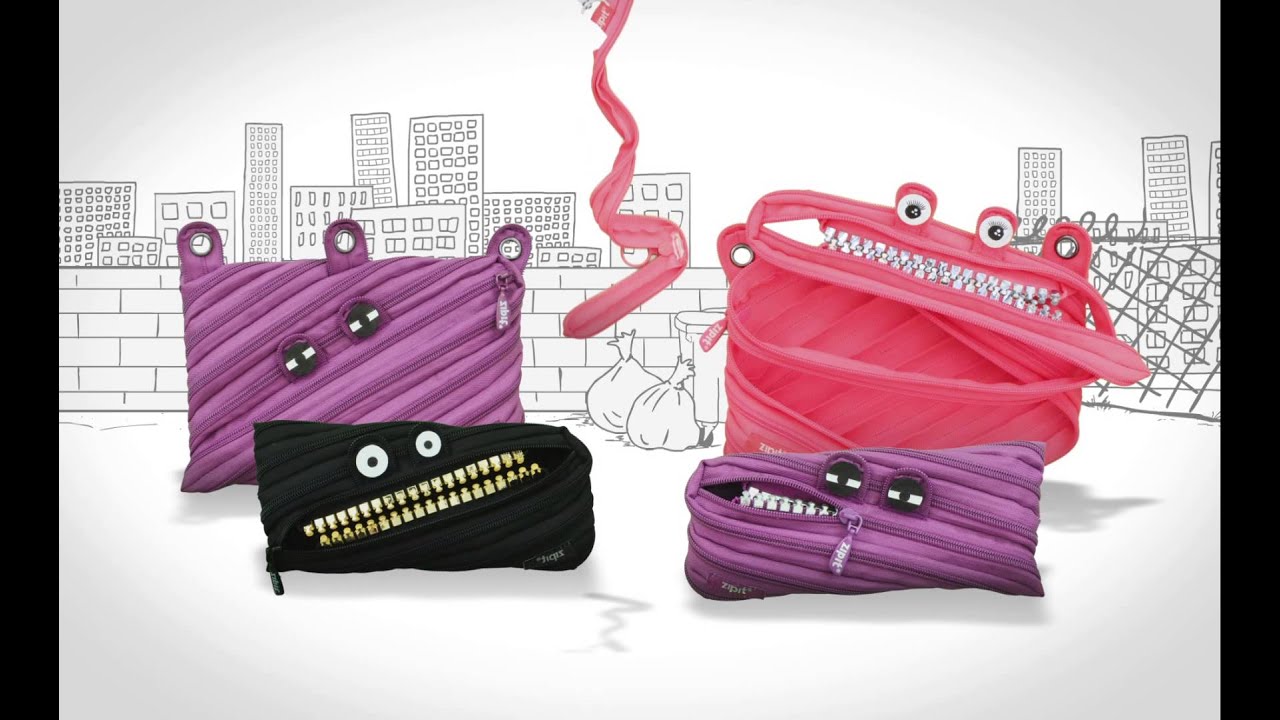 Zipit Grillz Monster Steel Teeth Pencil Case - Bad Bad Purple (Silver) -  Shop zipit Pencil Cases - Pinkoi