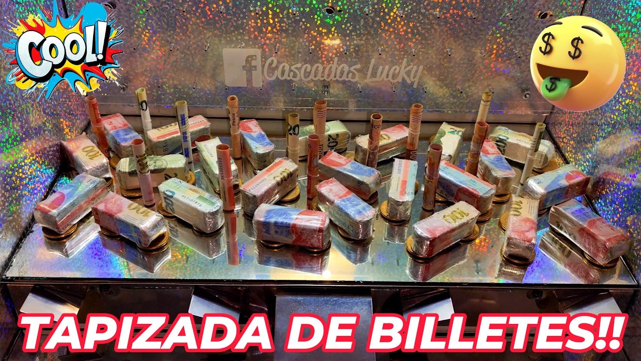 LLENA DE PURO BILLETE!!! SIN MONEDAS!!!  MAQUINA DE $10  #dinero #foryou #slotmachine #money #parati