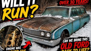 Will It Run? 1960 Ford Ranch Wagon | First Start After 30+ Years! No commentary