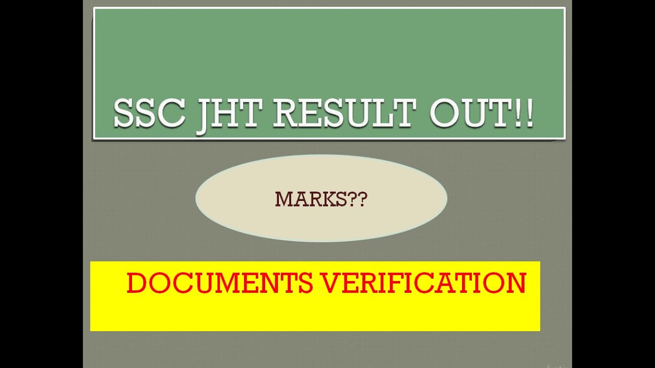 SSC JUNIOR AND SENIOR HINDI TRANSLATOR RESULT