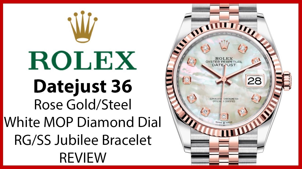 rolex datejust 36 rose gold diamond