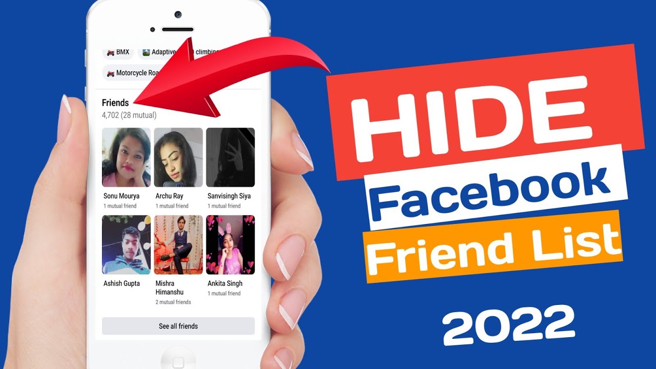 how to hide friends list on facebook 2022 | facebook pe friends list kaise hide kare - facebook