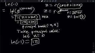 Negative Logarithms - (Complex polar coordinates, multivalued functions, and more)