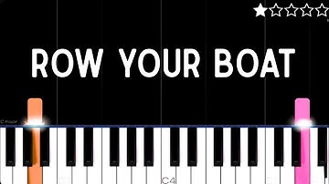 Row Your Boat | EASY Piano Tutorial 