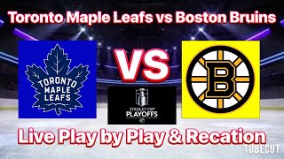 Toronto Maple Leafs vs Boston Bruins live play by play and reaction