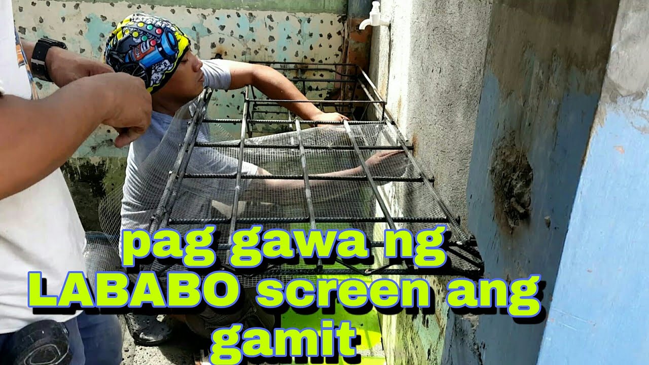 Pag Gawa Ng Lababo Gamit Ang Screen - YouTube