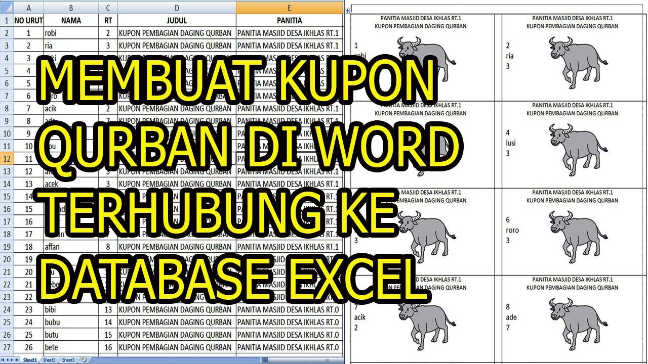 Lihat 6+ Cara Membuat Kupon Qurban Di Microsoft Word 