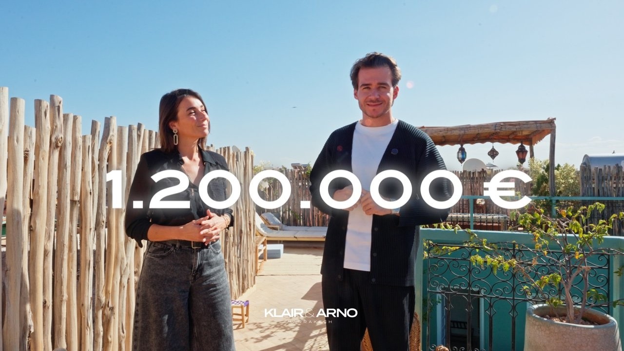 Visite d'un riad à 1200 000€ à Marrakech