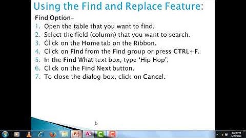 MORE FEATURES IN MICROSOFT ACCESS CH-3 PART-1 CLASS-8