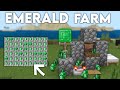 NEW Emerald Farm Tutorial in Minecraft Bedrock!