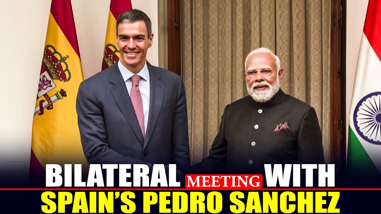 Prime minister Narendra Modi hold bilateral meeting with Spain’s Pedro Sanchez | India |AI Summit
