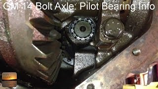 GM 14 Bolt Axle - Pilot or Straddle Bearing Information