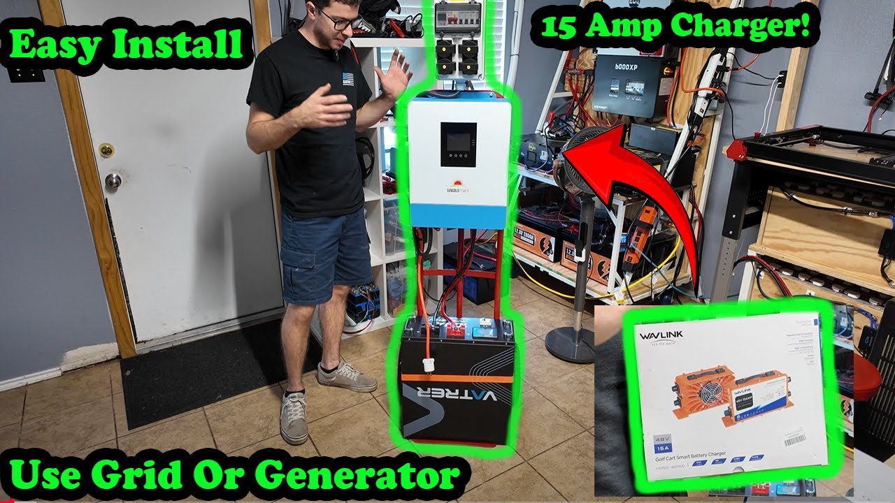 Adding A 15 Amp Battery Charger to My DIY Solar Power System!