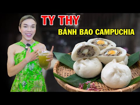 Video Ty Thy vượt 200km để mua Bánh bao Campuchia ngon xuất... - youtube
