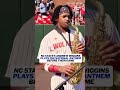 Played a beautiful rendition of the National Anthem and then played in the game #baseball