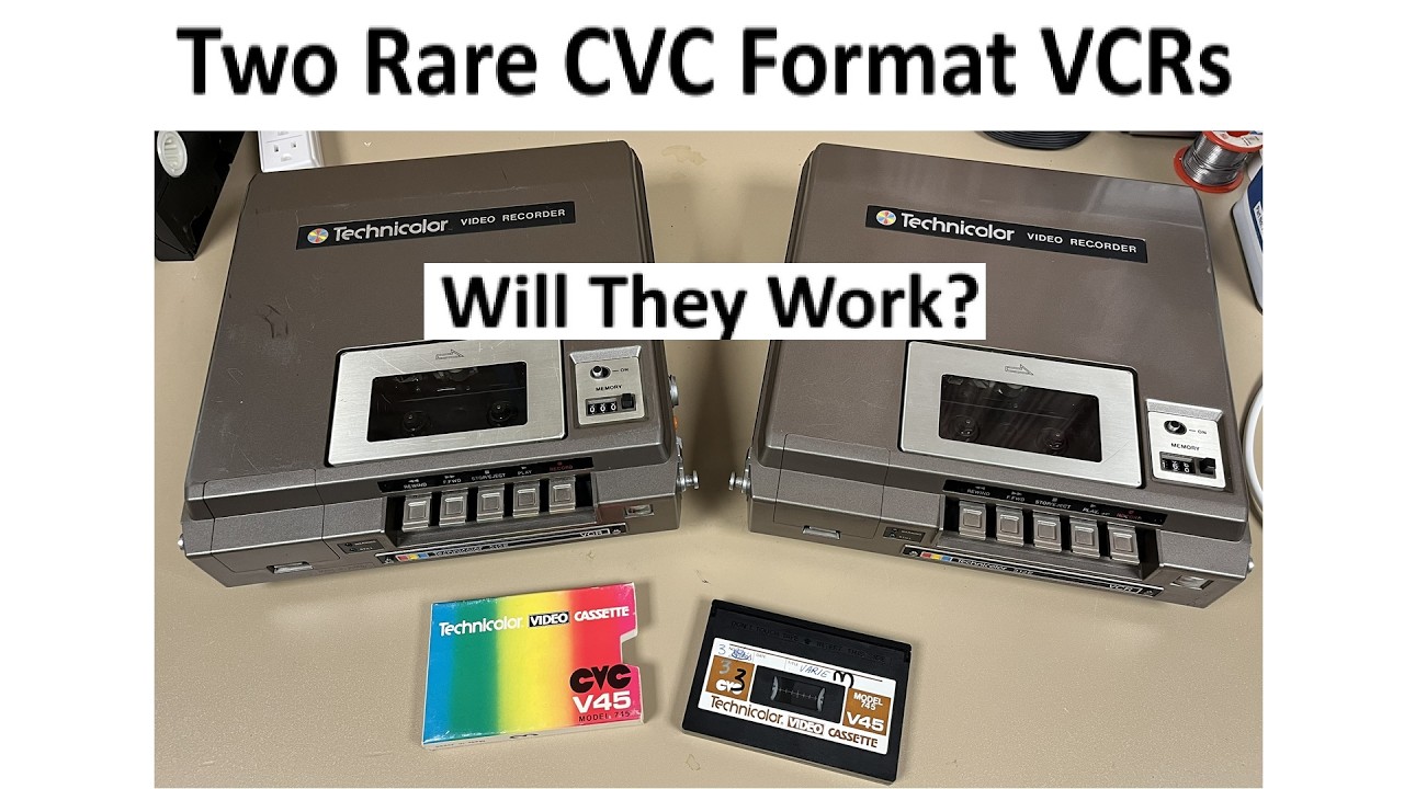 C-C-B「TOUCH DOWN vo.1 vo.2」VHS Two Technicolor 212E CVC Video Recorders - Will they work? - YouTube
