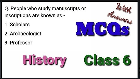 WHAT WHEN HOW AND WHERE MCQs/ class 6 history chapter 1 mcq/ class 6 sst mcq